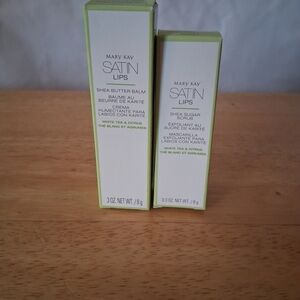 Mary Kay Satin Lips Shea Butter Balm and Sugar Scrub Duo